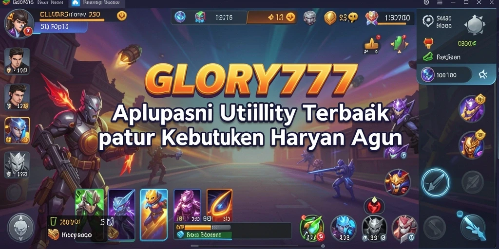 Tampilan utama GLORY777 yang memudahkan pengaturan tugas harian.
