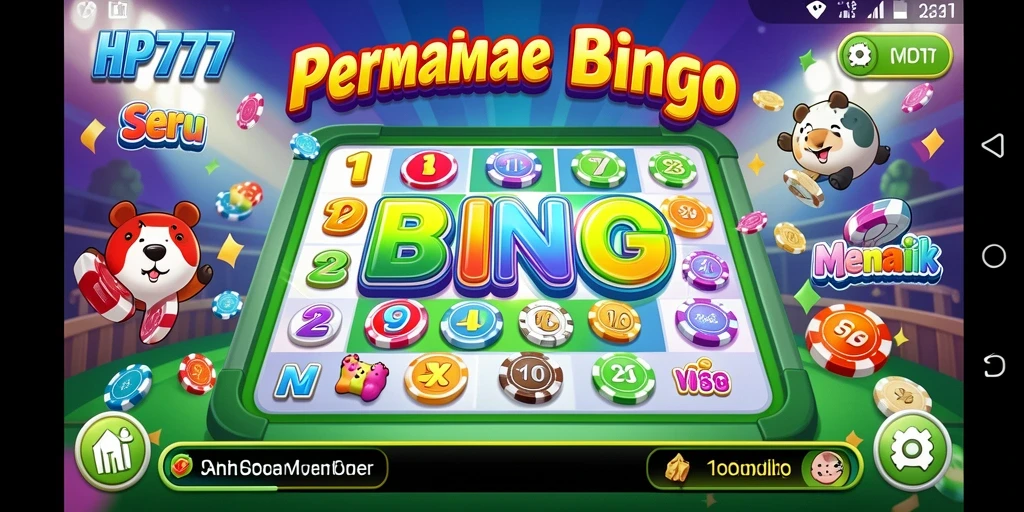 Screenshot gameplay HP777 menampilkan suasana seru permainan Bingo.