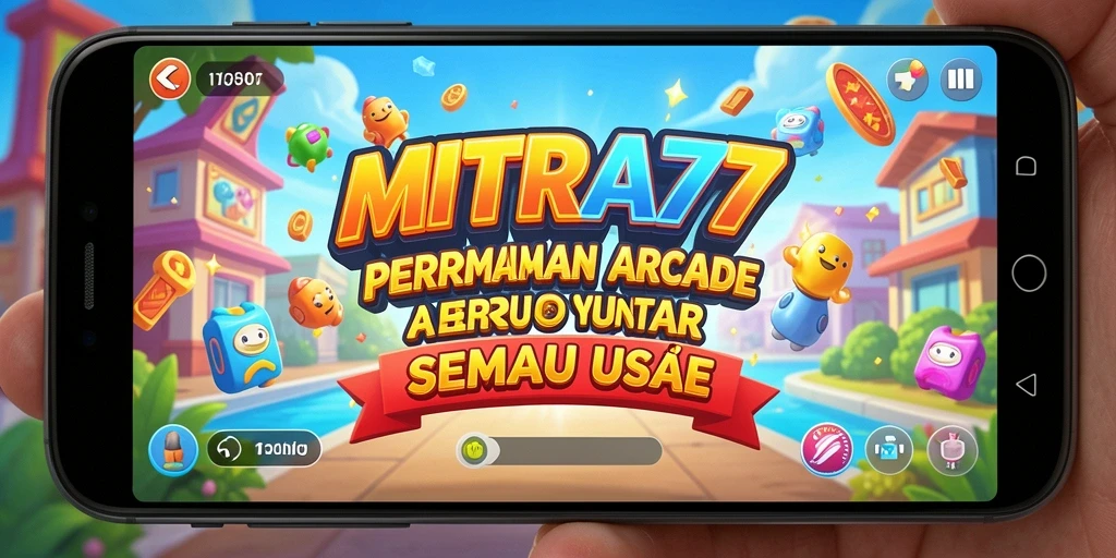 Tampilan gameplay seru dari MITRA77 yang menampilkan aksi Arcade.