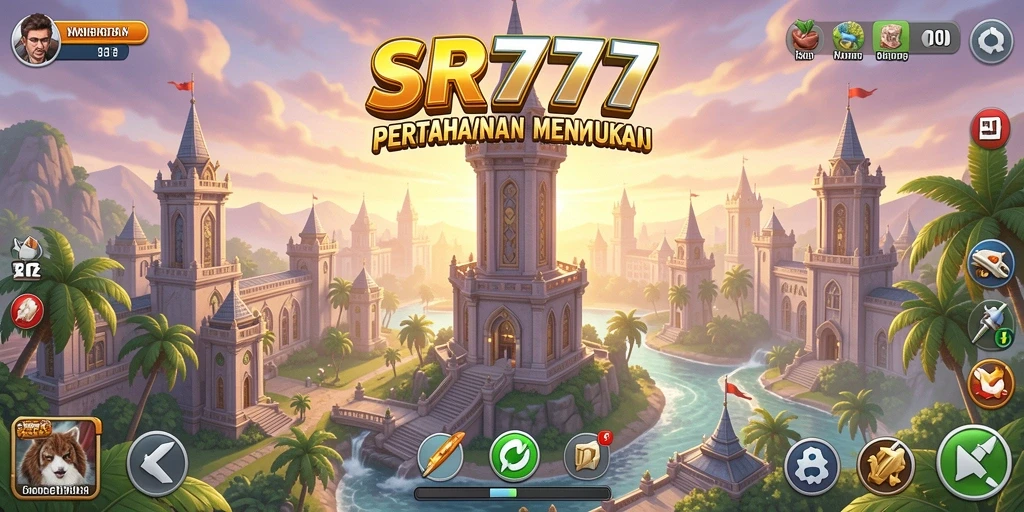 Tampilan gameplay menawan dari game Tower Defense SR777.