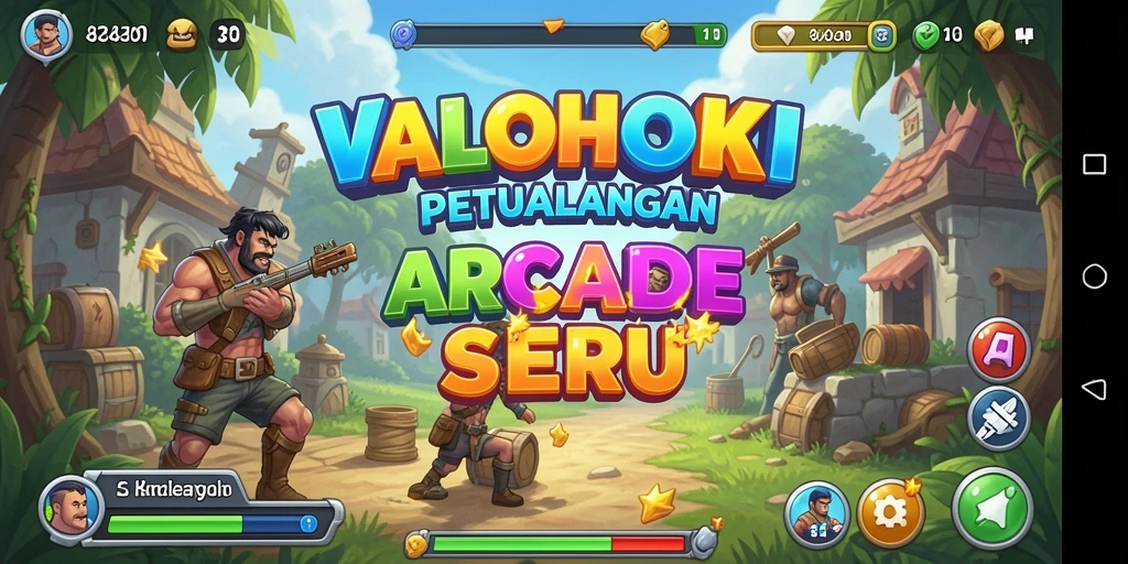 Tampilan gameplay seru dan menantang di VALOHOKI.